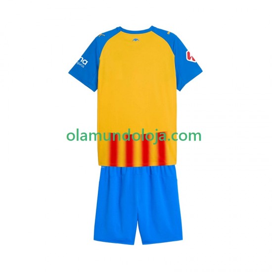 Camisola Valencia CF Criança Equipamento Terceiro 2025-2026 Manga Curta